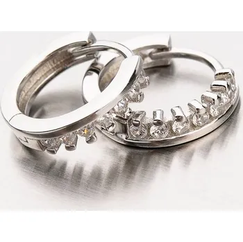 Náušnice Dámské náušnice stříbro 925 zirkon kruhy EZX15140007