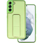 Kožený kryt TEL PROTECT se stojánkem pro Samsung Galaxy S22 Plus mentolový