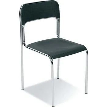 Jídelní židle Nowy Styl Plastová jídelní židle Cortina Chrom, černá