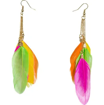 Karnevalový kostým Náušnice s peříčky