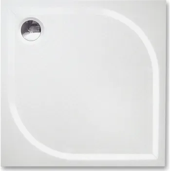 Sprchová vanička TMS Slim sprchová vanička z litého mramoru čtvercová 80x80 cm, reliéf, bílá, 8000263