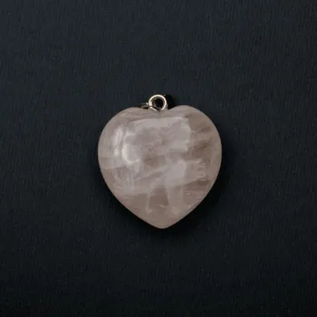 Přívěsek Milujeme Kameny Růženín - přívěsek srdce cca 1.5 cm 8906