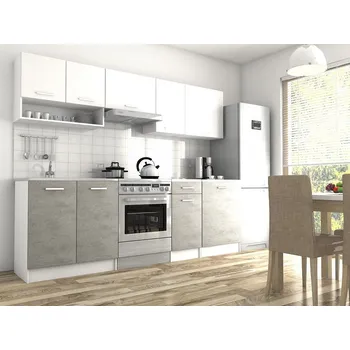 Kuchyňská linka Kuchyňská linka Luigi 260/200 II bílá/beton