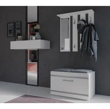 Stolička Předsíňová stěna Granát bílá