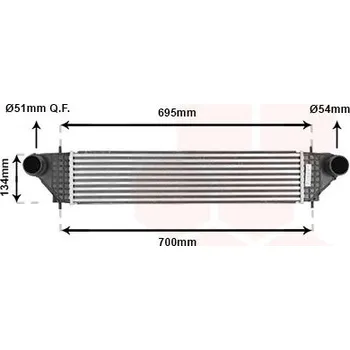 Motor automobilu Chladič turba VAN WEZEL 32004277