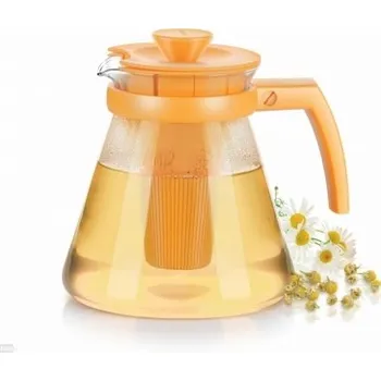 Varná konvice Konvice TEO TONE 1,25 l, s vyluhovacími sítky, žlutá 646623.12