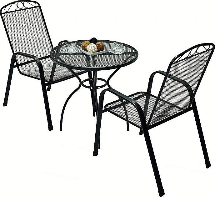 DEOKORK Zahradní kovová sestava STONE 1+2