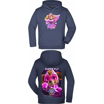 Dívčí mikina Mikina Skye Wallpaper Movie Barva: Námořnická modrá/Navy, Velikost: S