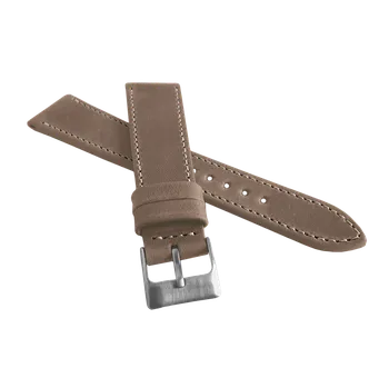 Řemínek na hodinky Zúžený béžový prošitý řemínek LAVVU SPORT z luxusní kůže Top Grain - 18 LSEUF18 (řemínek, pásek na hodinky)