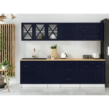 Kuchyňská linka Kuchyňská linka Tyra 260/260 tmavě modrá MAT