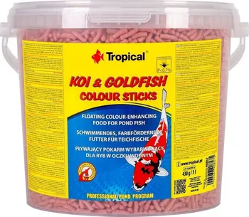 Krmivo pro rybičky Tropical Pond sticks colour 5 l