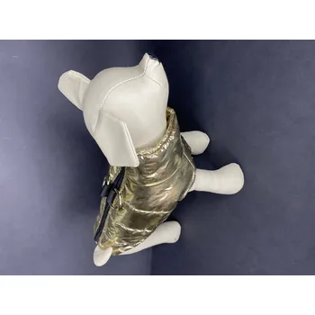 Obleček pro psa SHINE bunda pro psa zlatá vel. S