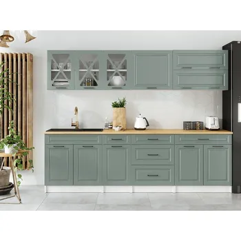 Kuchyňská linka Kuchyňská linka Tyra 260/260 světle zelená MAT