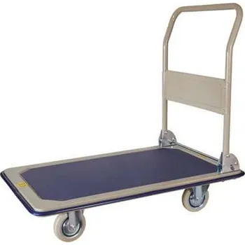 Manutan Expert Plošinový vozík se sklopným madlem, do 250 kg