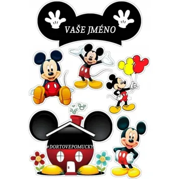 Jedlá dekorace na dort Mickey Mouse č.1 - jedlý papír