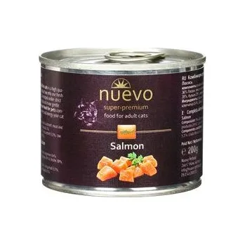 Krmivo pro kočku Nuevo kočka adult Losos konz. 200g