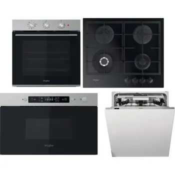 Set domácích spotřebičů WHIRLPOOL OMK38HU0X + WHIRLPOOL GOFL 629/NB1 + WHIRLPOOL MBNA910X + WHIRLPOOL WIO 3O540 PELG