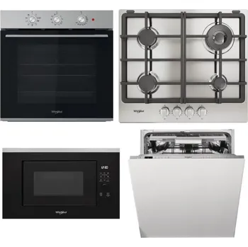 Set domácích spotřebičů WHIRLPOOL OMK38HU0X + WHIRLPOOL TGML 661 IX R + WHIRLPOOL WMF200G + WHIRLPOOL WIO 3O540 PELG
