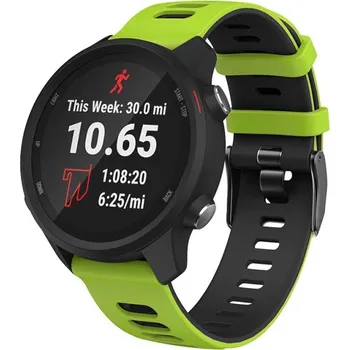 VSECHNONAMOBIL 64930 TWO-COLOR Řemínek Garmin Vivoactive 3 černý-světle zelený