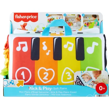 Hračka pro nejmenší Fisher Price Měkké piano se zrcátkem