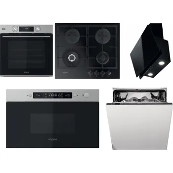 Set domácích spotřebičů WHIRLPOOL OMSK58RU1SX + WHIRLPOOL GOFL 629/NB1 + WHIRLPOOL WHVP 65F LM K + WHIRLPOOL MBNA910X + WHIRLPOOL WIO 3T133 PE 6.5