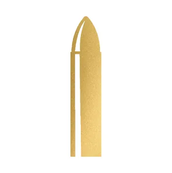 Polep vozidla SAMOLEPKA Nábojnice 001 levá (43 - zlatá metalíza) NA AUTO, NÁLEPKA, FÓLIE, POLEP, TUNING, VLASTNÍ TEXT, TISK, AUTOSAMOLEPKY.cz, POLEPY, OBRÁZEK, LOGO, SAMOLEPKY