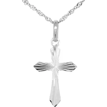 Přívěsek Křížek z bílého zlata