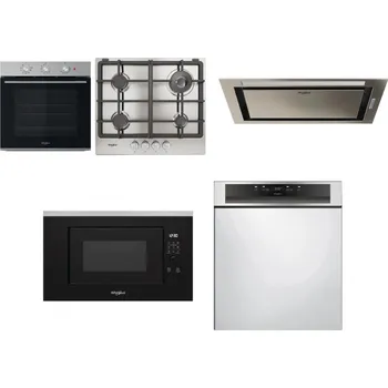 Set domácích spotřebičů WHIRLPOOL OMK38HU0X + WHIRLPOOL TGML 661 IX R + WHIRLPOOL WCT3 64 FLB X + WHIRLPOOL WMF200G + WHIRLPOOL WBC 3C34 PF X