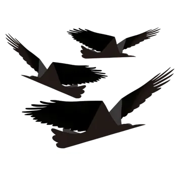 Party dekorace Amscan Halloweenská závěsná dekorace havrani 3 ks