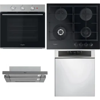 Set domácích spotřebičů WHIRLPOOL OMK38HU0X + WHIRLPOOL GOFL 629/NB1 + WHIRLPOOL AKR 749/1 IX + WHIRLPOOL WBC 3C34 PF X