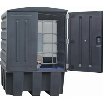 Skladový kontejner Mobilní sklad s havarijní jímkou -PE 1100