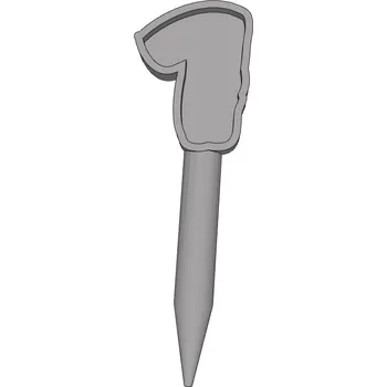 Číslo vzor 8 - plastový zápich - Měděná / 9