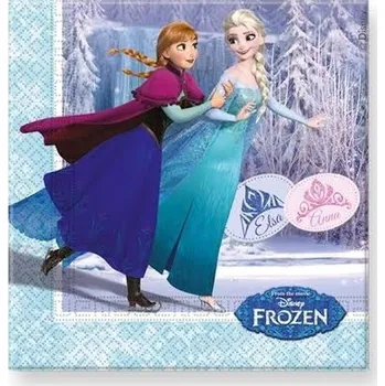 Papírový ubrousek Frozen Ice Skating ubrousky 20 ks 33x33 cm