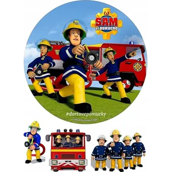 Jedlá dekorace na dort Požárník Sam č.2 - jedlý papír
