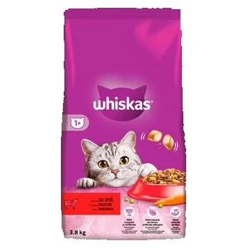 Krmivo pro kočku Whiskas Dry s hovězím masem 3,8kg
