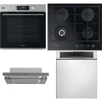 Set domácích spotřebičů WHIRLPOOL OMSK58RU1SX + WHIRLPOOL GOFL 629/NB1 + WHIRLPOOL AKR 749/1 IX + WHIRLPOOL WBC 3C34 PF X