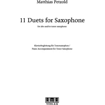 11 DUETS for SAXOPHONE / klavírní doprovod pro tenorové saxofony (TT)