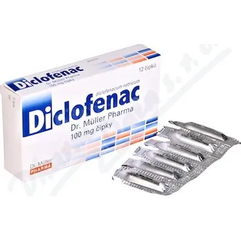 Lék Diclofenac Dr.Müller Pharma 100mg sup.12
