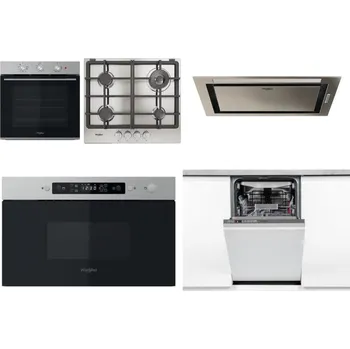 Set domácích spotřebičů WHIRLPOOL OMK38HU0X + WHIRLPOOL TGML 661 IX R + WHIRLPOOL WCT3 64 FLB X + WHIRLPOOL MBNA910X + WHIRLPOOL WSIO 3O34 PFE X
