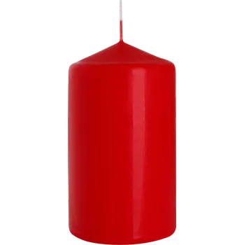 Svíčka Válcová svíčka Bispol 70x120, 350g - červená