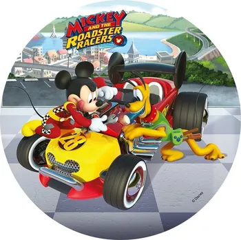 Jedlá dekorace na dort Mickey Race č.4 jedlý papír