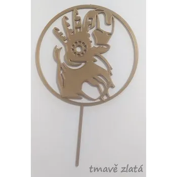 Výuková hračka Iron man - plastový zápich - Modrá