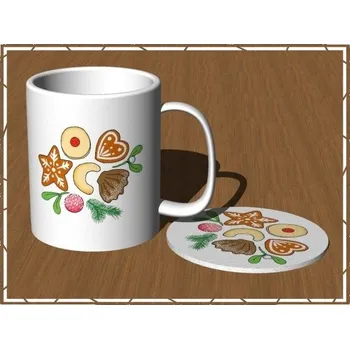 Pelisport Vánoční hrnek Cukroví s filcovým podtáckem