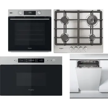 Set domácích spotřebičů WHIRLPOOL OMSK58RU1SX + WHIRLPOOL TGML 661 IX R + WHIRLPOOL MBNA910X + WHIRLPOOL WSIC 3M27 C