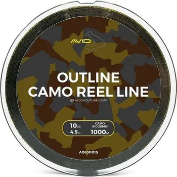 Avid Carp Vlasec Outline Camo Reel Line 1000 m Varianta: 10lb, Nosnost: 4,5kg, Průměr: 0,28mm