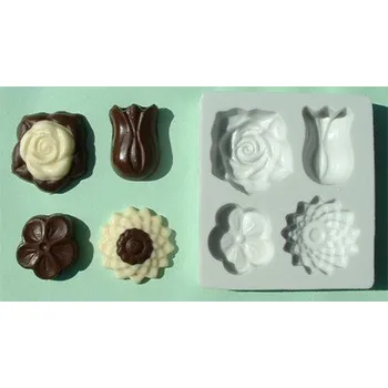 Nádoba na pečení Mix květů silikonová forma