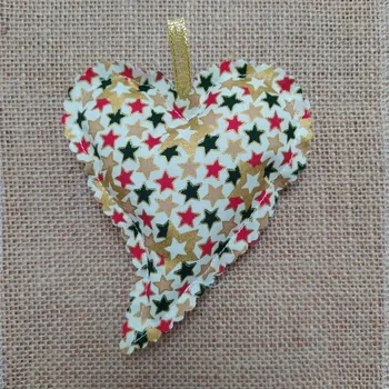 Vánoční dekorace Vánoční vonné srdíčko šikmé 04