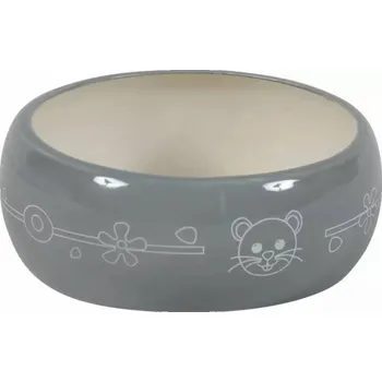 miska pro malé zvíře Zolux ZOLUX Keramická miska pro hlodavce, 250 ml, šedá/béžová