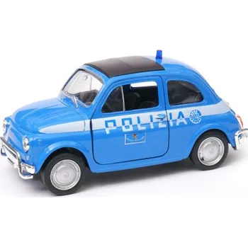 autíčko Welly Fiat Nuova 500 Polizia 1:34
