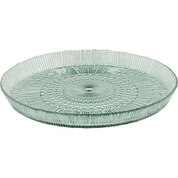 Talíř Zelený skleněný servírovací talíř ø 30 cm Kusintha – Bitz ID_1569034